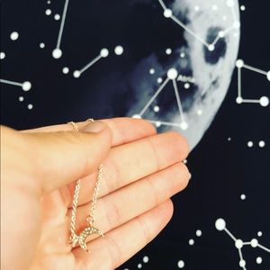 Charming Charlie 16” Moon Necklace